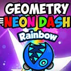 Geometry Neon Dash Rainbow